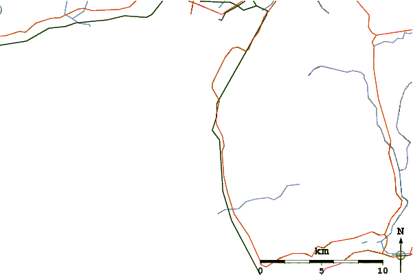 Roads and rivers around Llandanwg