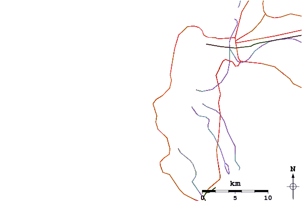 Roads and rivers around Llandudno