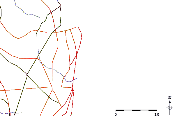 Roads and rivers around Loch Arbor