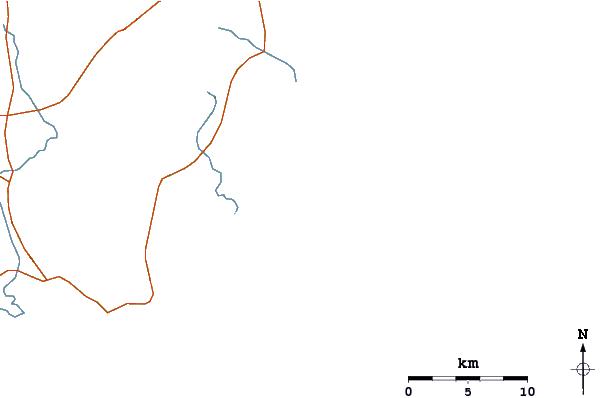 Roads and rivers around Lokaro Island