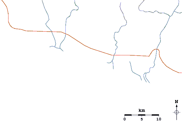 Roads and rivers around Loma Bonita