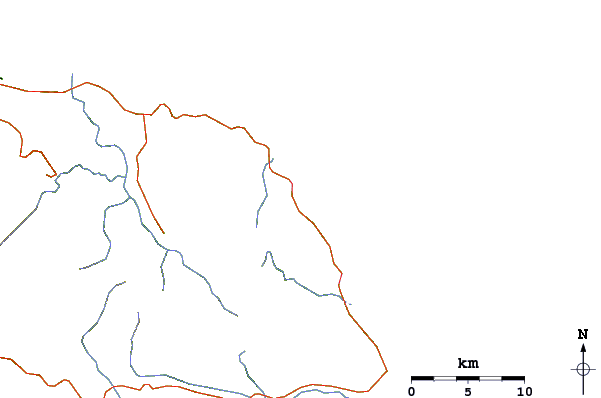 Roads and rivers around Long Bay