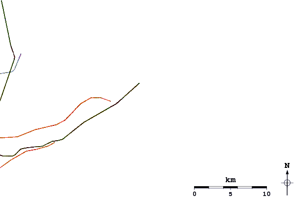 Roads and rivers around Long Beach