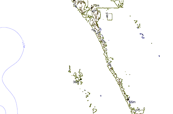 Shoreline around Long Beach