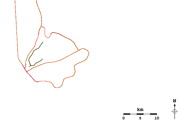 Roads and rivers around Long Beach