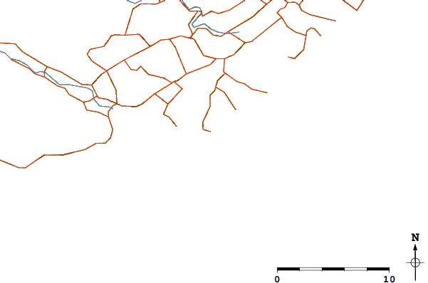 Roads and rivers around Long Point