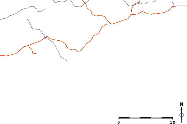 Roads and rivers around Long Strand-Castlefreke