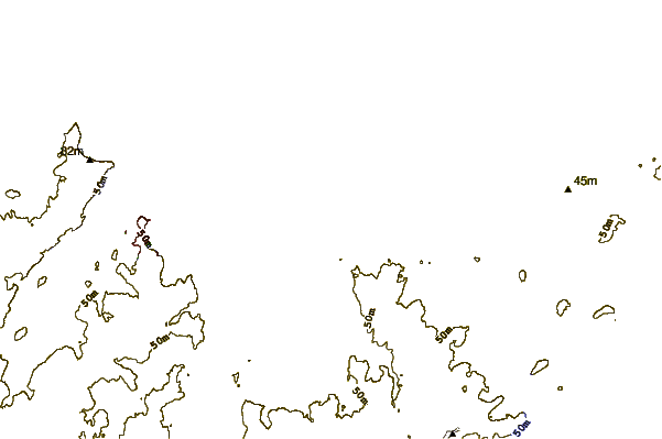 Shoreline around Longchamps