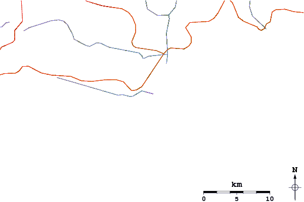 Roads and rivers around Lookout Beach