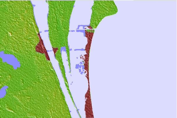Surf spots located close to Lori Wilson Park