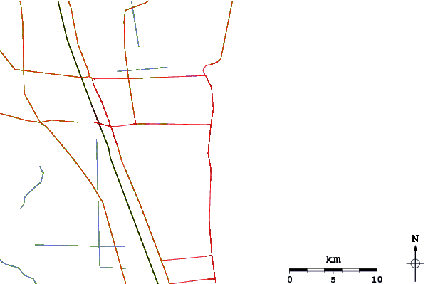Roads and rivers around Lori Wilson Park