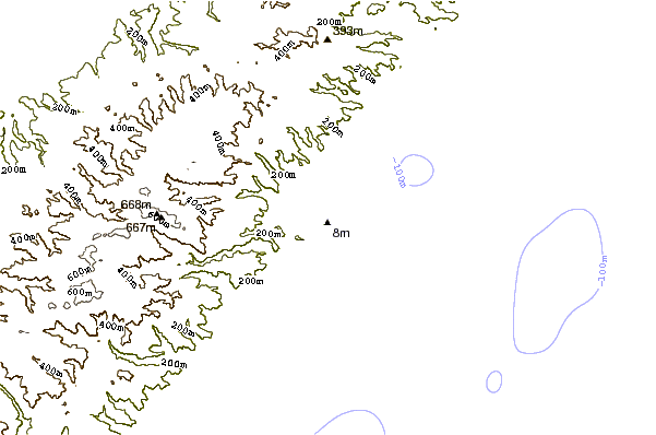 Shoreline around Lorne Point