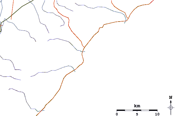 Roads and rivers around Lorne Point