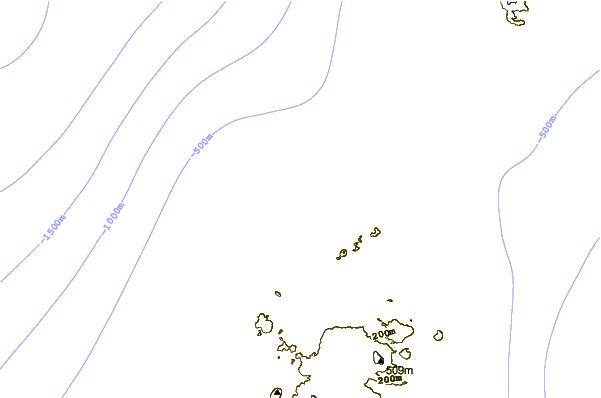 Shoreline around Derecha de los Alemanes