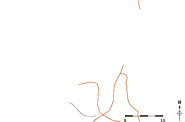 Roads and rivers around Derecha de los Alemanes