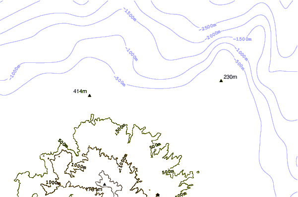 Shoreline around Los Enanos