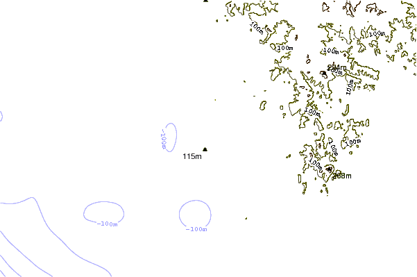 Shoreline around Los Pinos