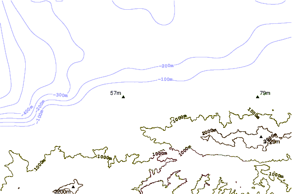 Shoreline around Los Pocitos