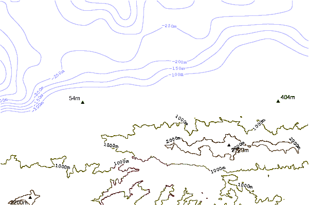 Shoreline around Los Cocos