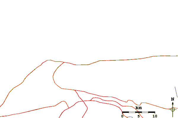 Roads and rivers around Los Cocos