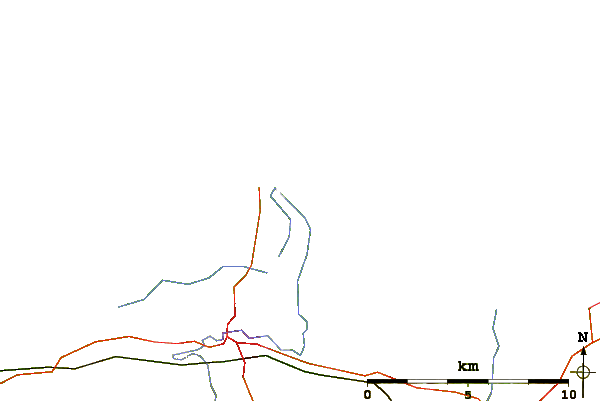Roads and rivers around Lossiemouth