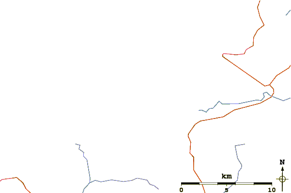Roads and rivers around Loughros Beg