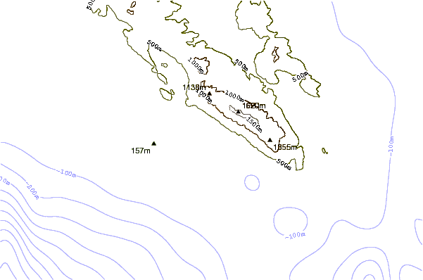 Shoreline around Lourdata or Lourdas Beach