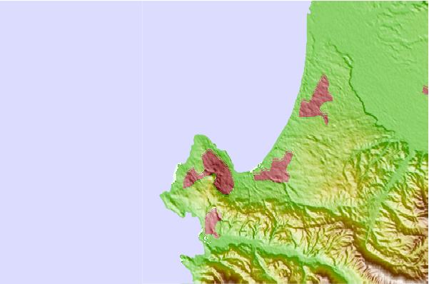 Surf spots located close to Lovers Point