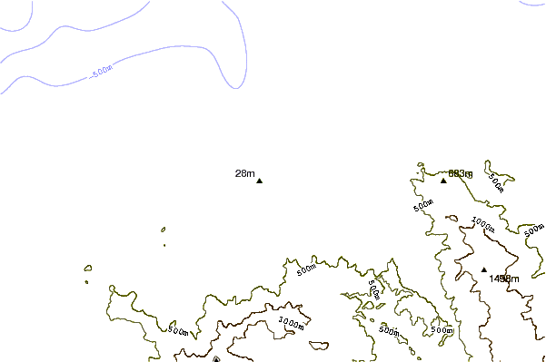Shoreline around Lozari Beach