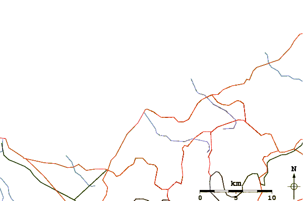 Roads and rivers around Lu Bagnu