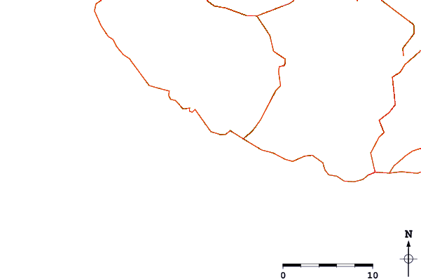 Roads and rivers around Lugar De Baixo