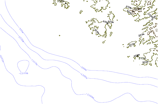 Shoreline around Lulus Bend