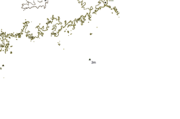 Shoreline around Luna Roja