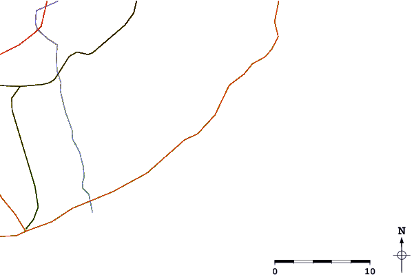 Roads and rivers around Luna Roja
