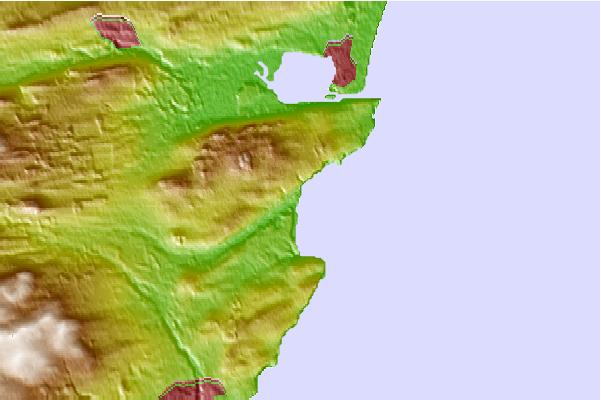 Surf spots located close to Lunan Bay