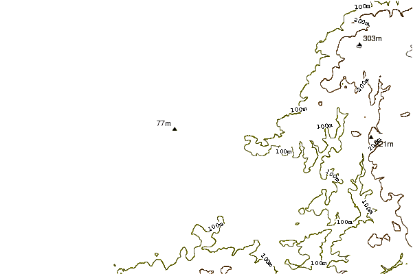 Shoreline around Lundy Bay