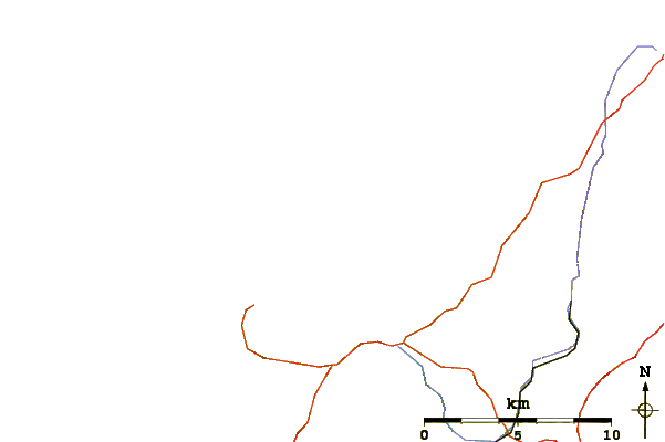 Roads and rivers around Lundy Bay