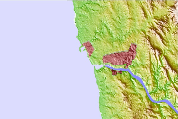 Surf spots located close to Luz