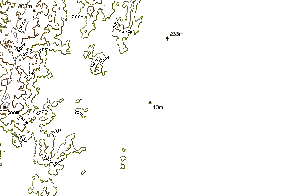 Shoreline around Luz