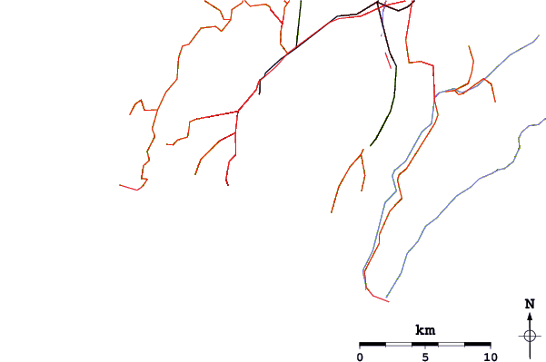 Roads and rivers around Lyall Bay-Bombora