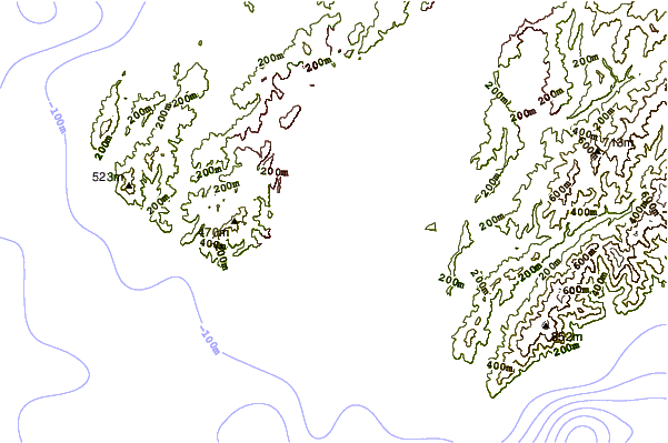 Shoreline around Lyall Bay