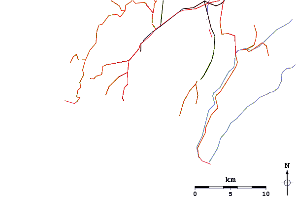 Roads and rivers around Lyall Bay-Bombora