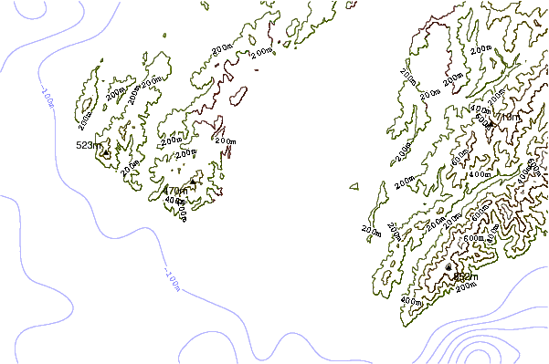 Shoreline around Lyall Bay