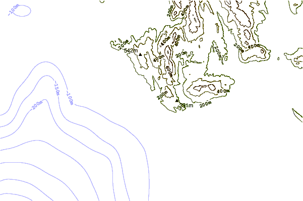 Shoreline around Lygia reef