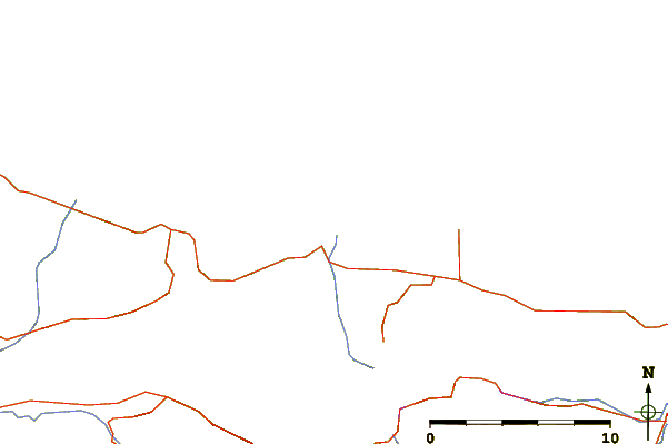 Roads and rivers around Lyre River