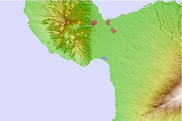 Surf spots located close to Ma'alaea