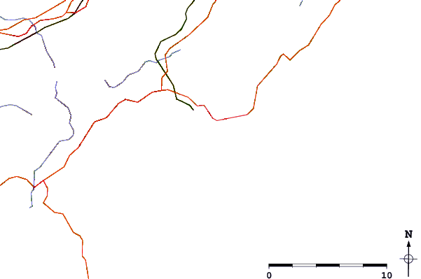 Roads and rivers around Maenporth