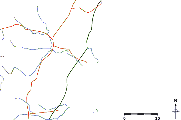 Roads and rivers around Mae Ram Phueng