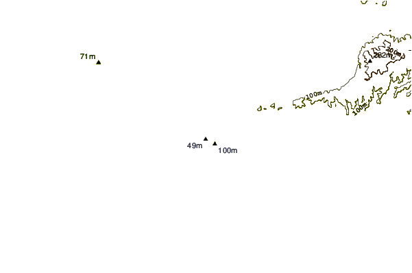Shoreline around Magic Lands
