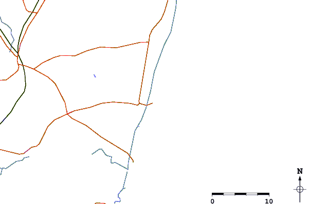 Roads and rivers around Mahabalipuram (Shore Temple)